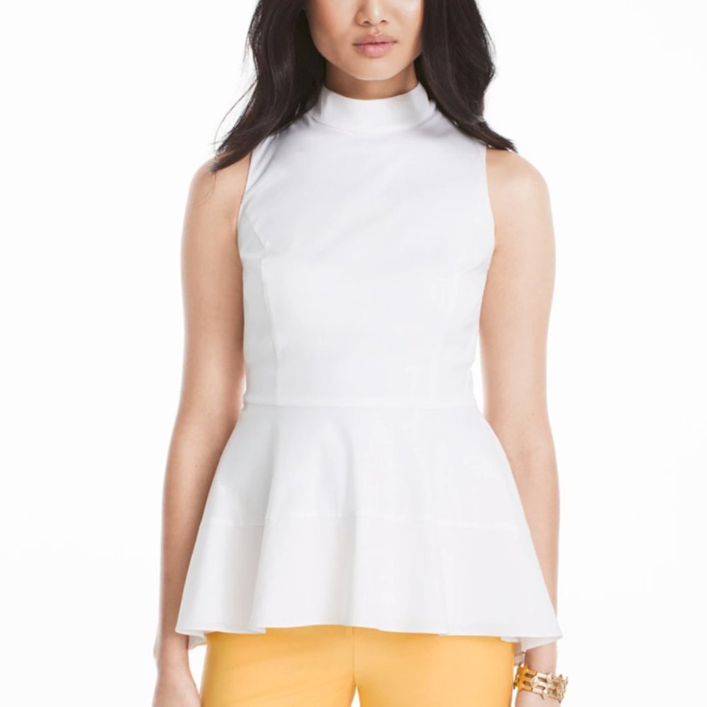 Poplin Peplum Top WHBM